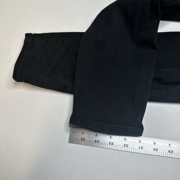 American Eagle Jeans 12 Long Curvy Hi Rise Jegging Next Level Black Distressed - Picture 12 of 12